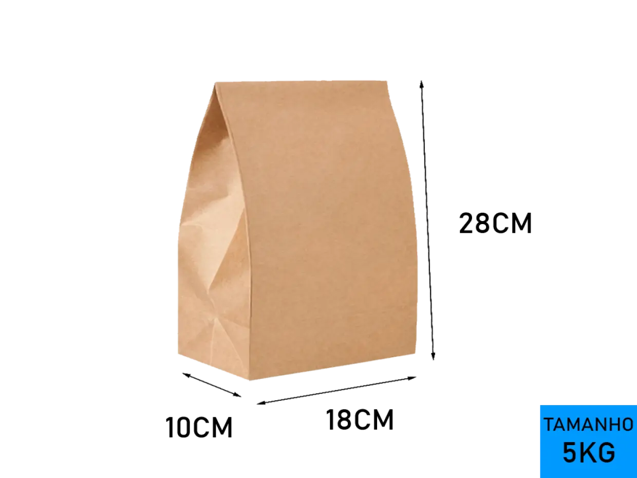 Saco SOS 80g 18x28x10cm - PARDO ( 5 kg )