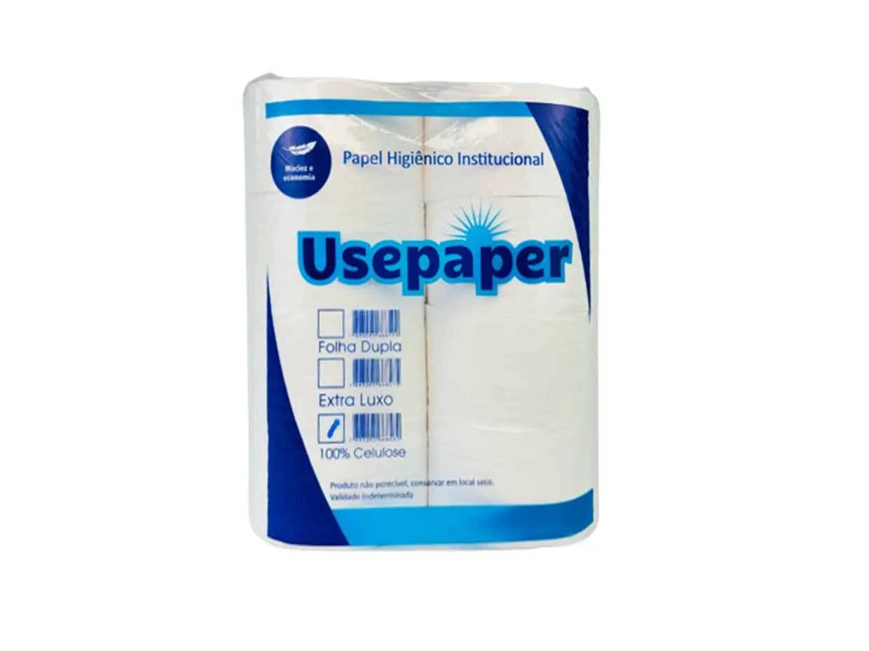 PAPEL HIGIENICO ROLAO USEPAPER 100% C/8