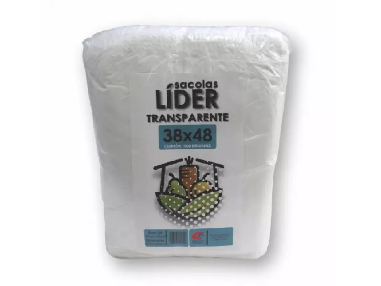 Sacola LÍDER 38X48 bobina PEAD
