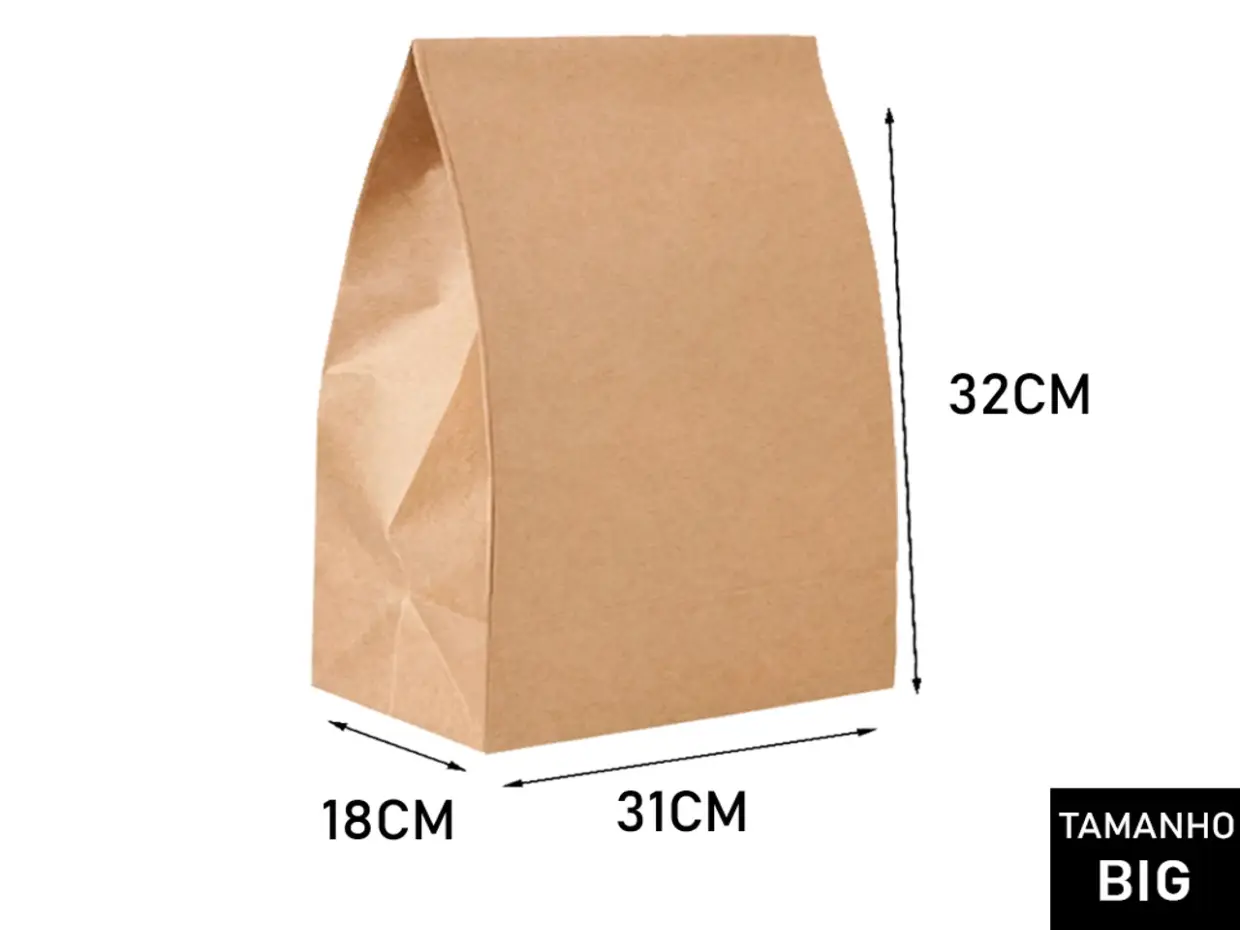 Saco SOS Kraft Delivery GG 80g 31x34x18cm PARDO