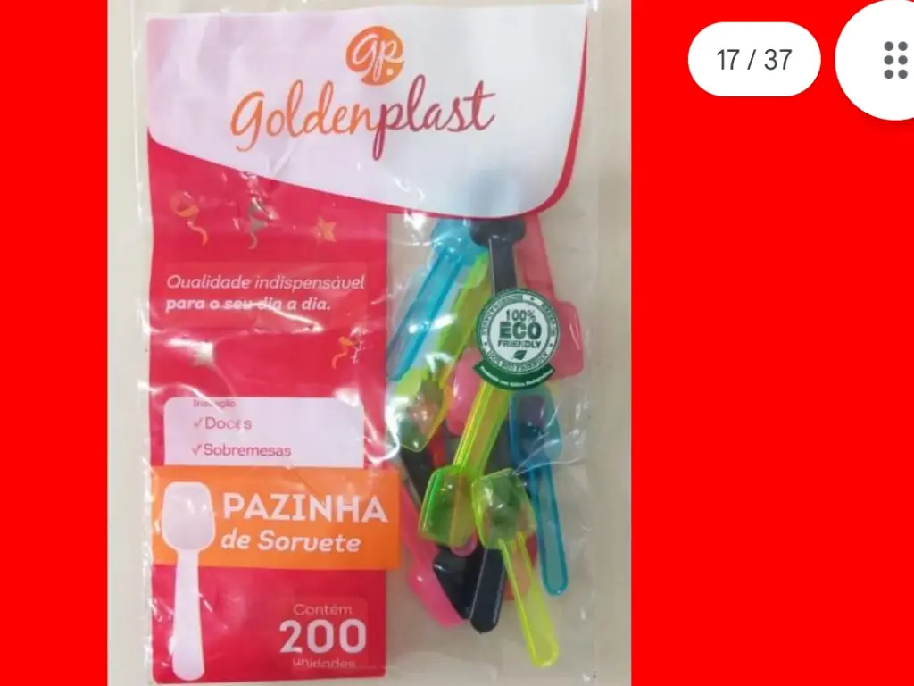 Caixa de Pazinha de Sorvete Sortido c/200